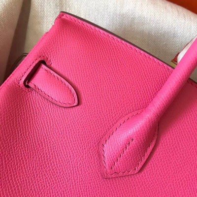 Hermes Birkin 30 Handmade Bag In Rose Lipstick Epsom Leather