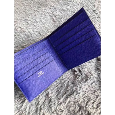 Hermes Blue Electric MC2 Copernic Compact Wallet