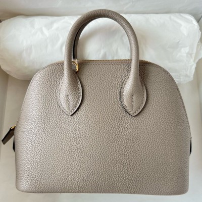 Hermes Bolide 1923 Mini Handmade Bag In Gris Asphalt Evercolor Calfskin HSBS60436