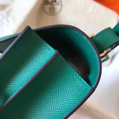 Hermes Constance 24 Handmade Bag In Malachite Epsom Leather