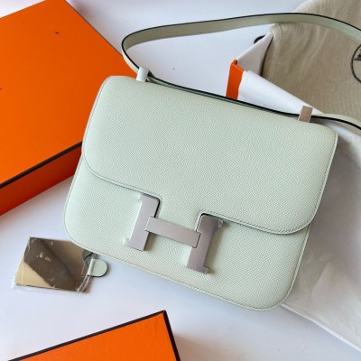 Hermes Constance 1-24 Mirror Bag In Vert Fizz Epsom Calfskin