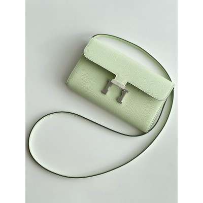 Hermes Constance To Go Wallet in Vert Fizz Epsom Calfskin