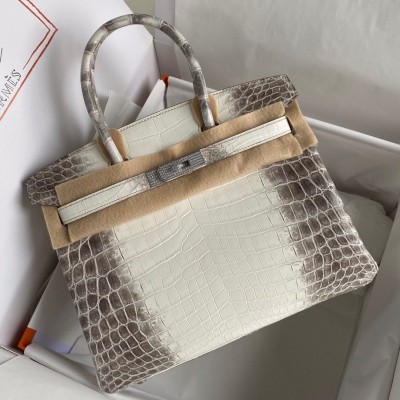 Hermes Diamond Birkin 30cm Bag In Himalaya Niloticus Crocodile Skin HSBS60648