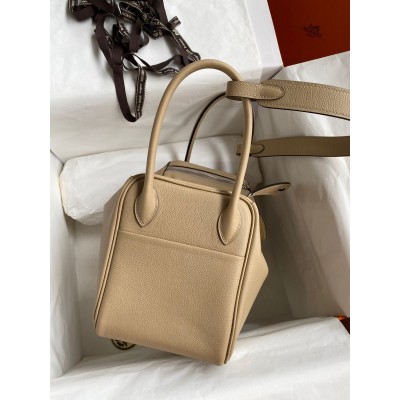 Hermes Lindy 26 Handmade Bag In Trench Clemence Leather