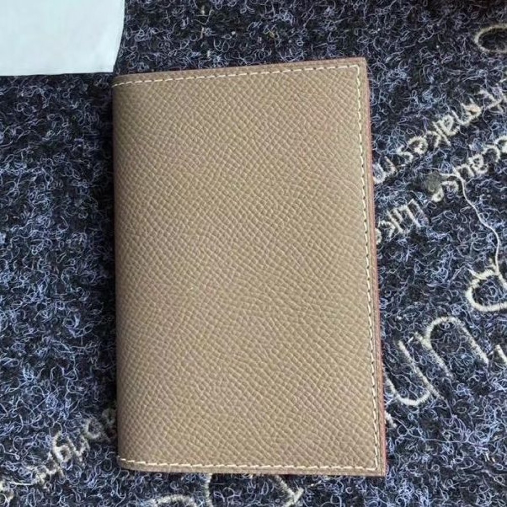 Hermes MC2 Euclide Card Holder In Taupe Epsom Leather