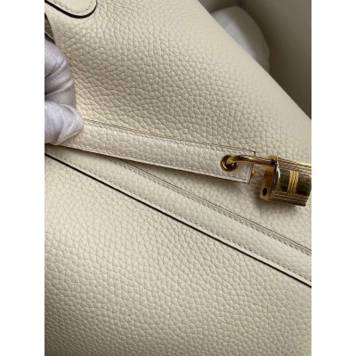 Hermes Picotin Lock 18 Handmade Bag in Nata Clemence Leather