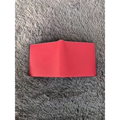 Hermes Rose Red MC2 Copernic Compact Wallet