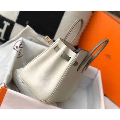 Hermes Touch Birkin 25cm Limited Edition White Bag